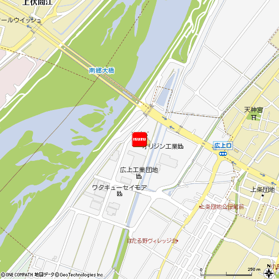 富山いすゞ自動車株式会社・呉西サービスセンター付近の地図